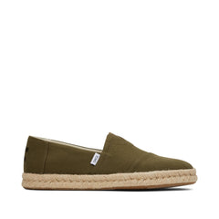 Alpargata Rope 2.0 Espadrille Olive Recycled Cotton Slubby Woven