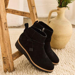 Womens Marlow Boot Water Repellent Black Suede