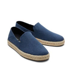Santiago Loafer Navy Recycled Cotton Canvas