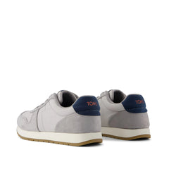 TRVL LITE Retro Runner Kids Sneaker Water Repellent Drizzle Grey Vintage Twill