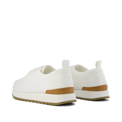 Mens Resident Plus Lace-Up White Knit