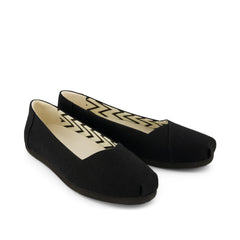 Womens Alpargata Ballet Flat All Black Heritage Canvas