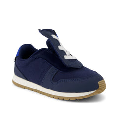TRVL LITE Retro Runner Toddler Sneaker Water Repellent Multi Navy Vintage Twill