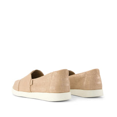 Womens Alpargata Plus Bronze Metallic Crosshatch Suede