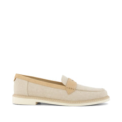 Womens Marie Loafer Natural Textile