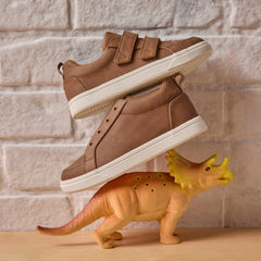 Kids Shoe Cruz Mid Kids Slip On Shoe Toffee Microsuede