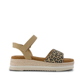 Diana Kids Sandal Natural Leopard Spots