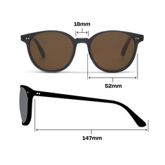 Bellini Black Teal Handcrafted Sunglasses