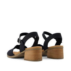 Womens Eloise Sandal Black Woven