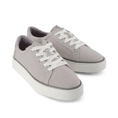 Womens Izzy Lace-Up Sneaker Drizzle Grey Heritage Canvas