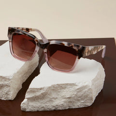 Madison Handcrafted Tortoise Pink Fade Sunglasses