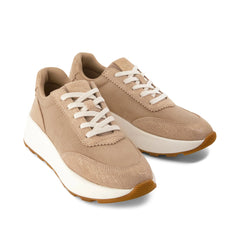 Womens TRVL Lite Wedge Sneaker Water Repellent Taupe Vintage Twill