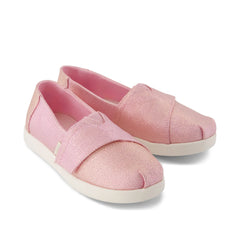 Alpargata Classic Kids Shoe Pink Quartz Iridescent Woven