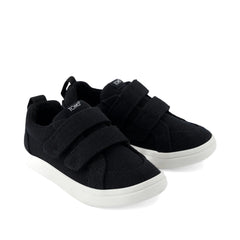 Cruz Double Strap Black Heritage Canvas Toddler Sneaker