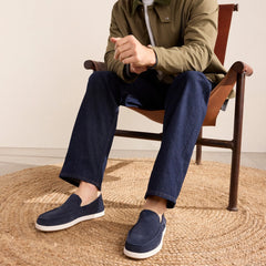 Mens Alonso Loafer Navy Suede