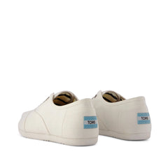 Womens Cordones Plus Sneaker White Canvas