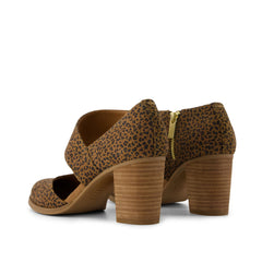 Womens Milan Nova Heel Toffee Leopard Print