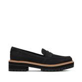 Cara Black Leather Loafer
