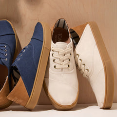 Mens Cordones Plus Sneaker Natural Canvas