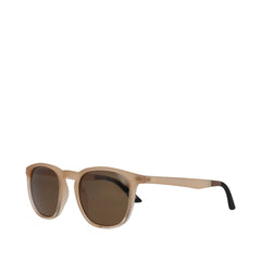 Silas Shiny Oatmilk Traveler Sunglasses