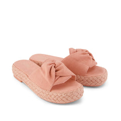 Womens Abby Slide Flatform  Espadrille Sandal Bloom Heritage Canvas