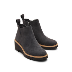Maude Forged Iron Suede Wedge Boot
