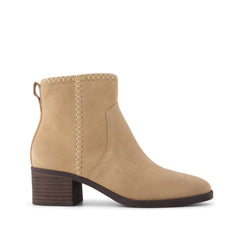 Womens Delilah Heeled Boot Water Repellent Taupe Suede