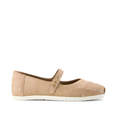 Womens Alpargata Mary Jane Bronze Metallic Crosshatch Suede