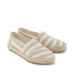 Womens Alpargata Rope 2.0 Espadrille Natural Metallic Stripe