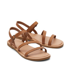 Kira Tan Leather Strappy Sandal