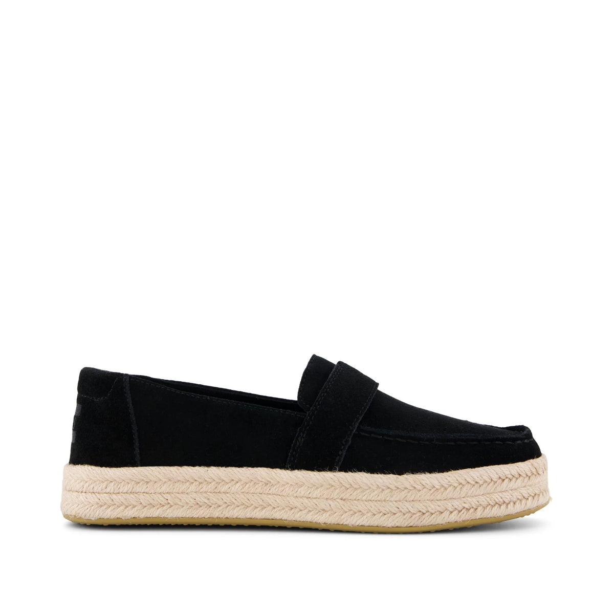 Womens Blakely Loafer Espadrille Black Suede