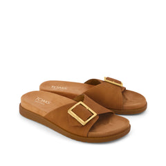 Womens Marin Slide Sandal Brown Sugar Nubuck