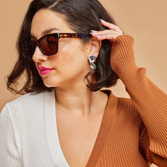 Margot Tortoise Fade Handcrafted Sunglasses