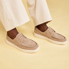 TRVL LITE London Taupe Suede Loafer