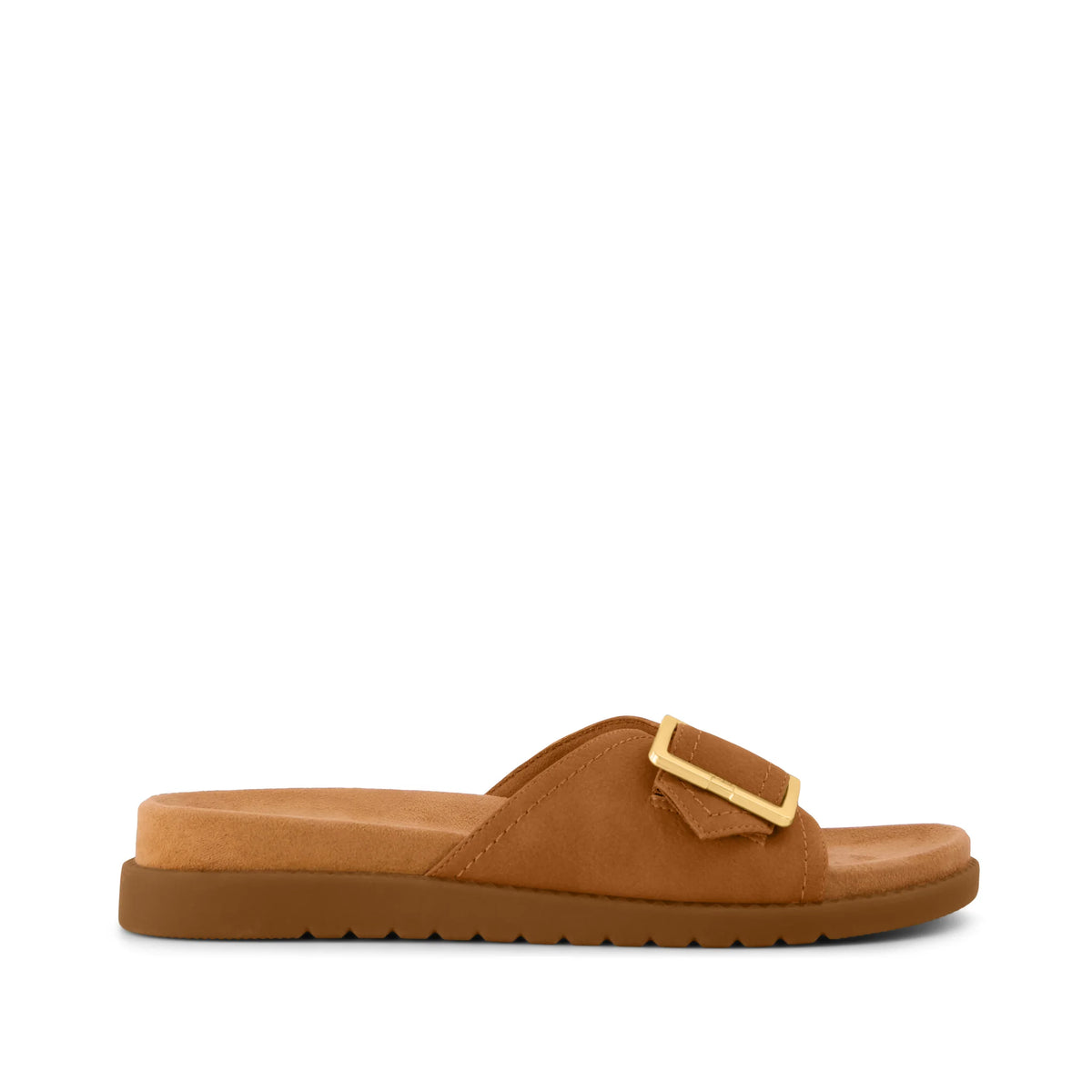Womens Marin Slide Sandal Brown Sugar Nubuck