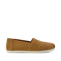 Womens Alpargata Classic Tan Cordurory