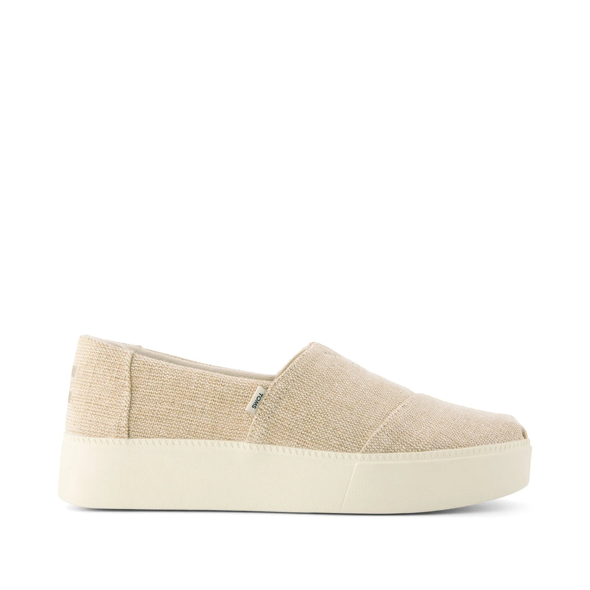 Womens Asher Platform Slip On Sneaker Natural Undyed Heritage Canvas