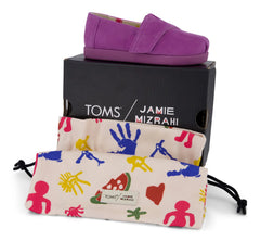 TOMS x Jamie Mizrahi Alpargata Classic Pink Suede Toddler  Shoe