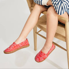 Alpargata Rope 2.0 Kids Espadrille Flame Botanical Eyelet