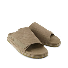 Danilo Slide Sandal Dune Perforated Suede