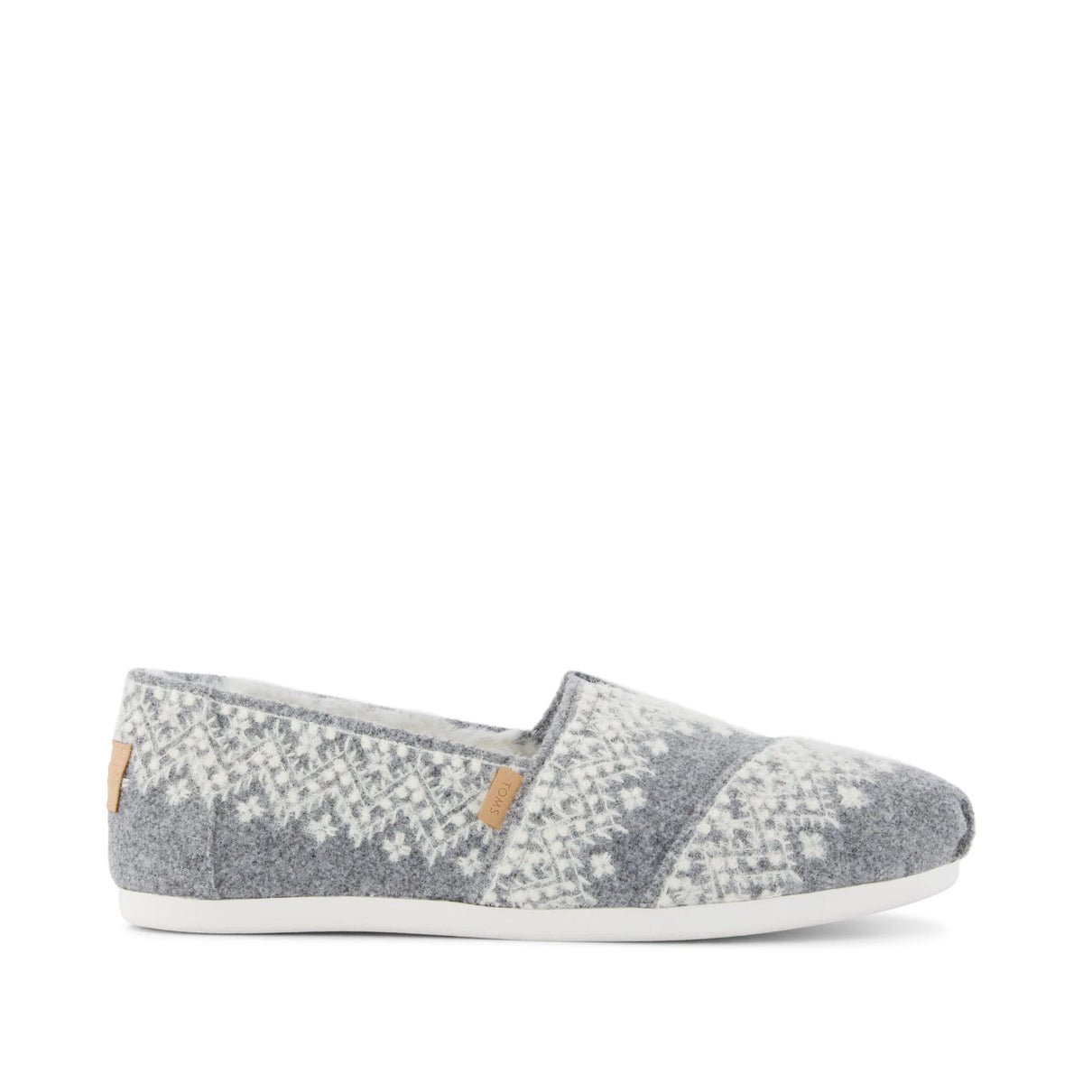 Womens Alpargata Classic Fuzzy Fair Isle