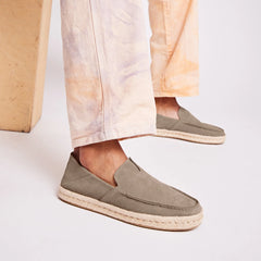Alonso Taupe Suede Rope Loafer