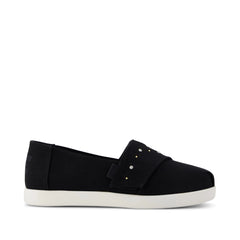 Alpargata Classic Kids Shoe Black Brushed Twill