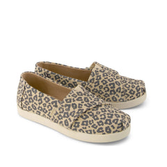 Alpargata Classic Kids Shoe Natural Leopard Print