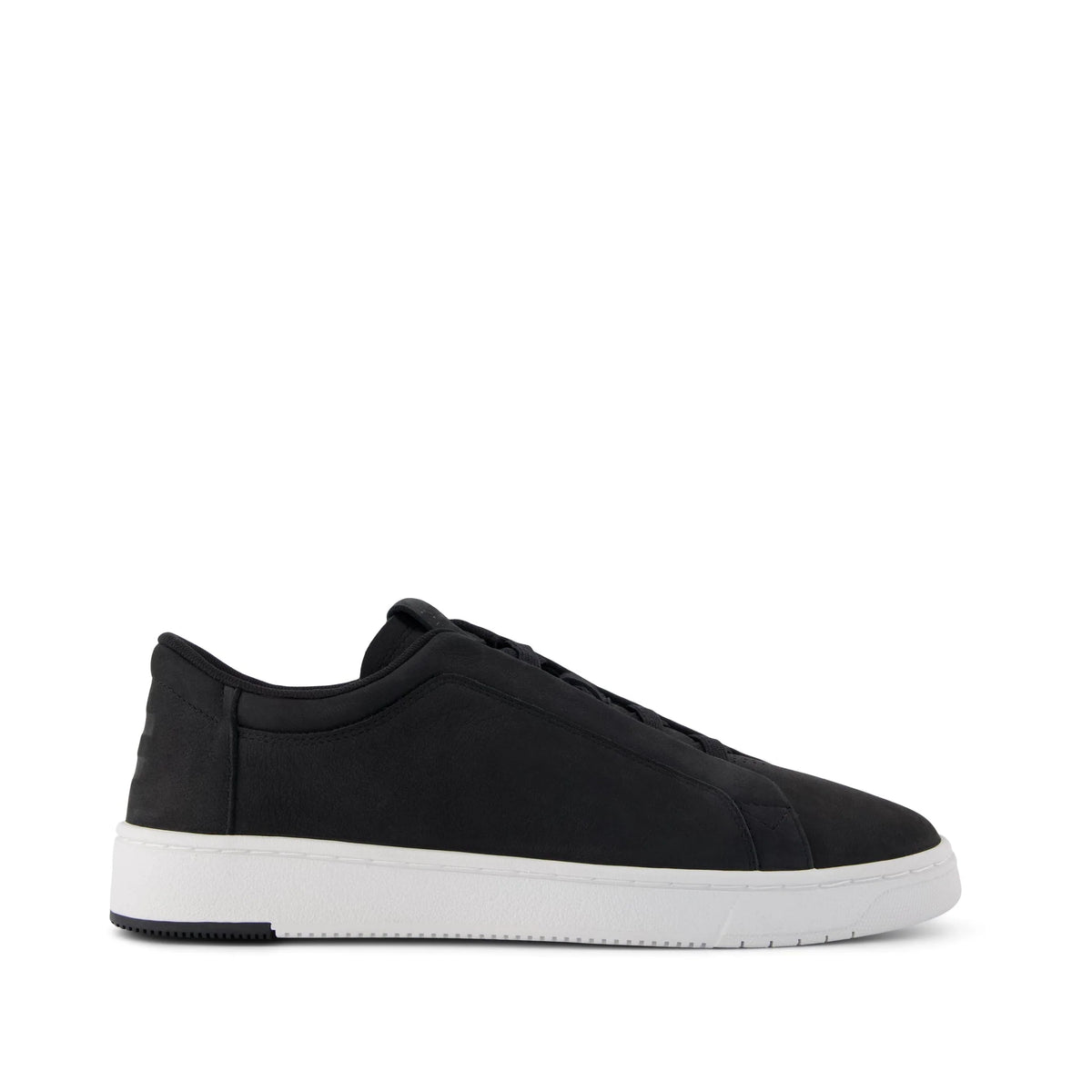 Mens TRVL Lite Miles Lace-Up Sneaker Water Resistant Black Leather