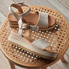 Diana Natural Wedge Sandal