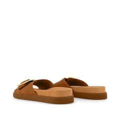 Womens Marin Slide Sandal Brown Sugar Nubuck