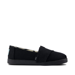 Alpargata Classic Kids Shoe Black and Black Heritage Canvas