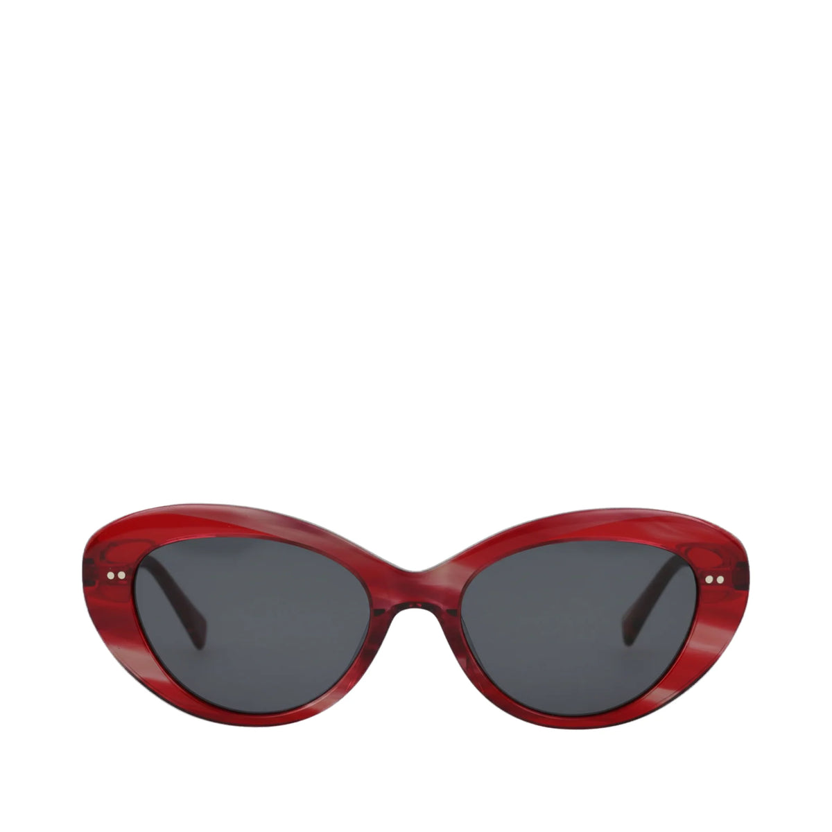 Luna Striped Pomegranate Handcrafted Sunglasses