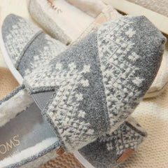 Womens Alpargata Classic Fuzzy Fair Isle